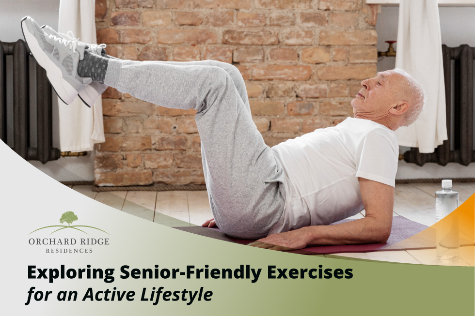 Senior man doing an exercise 